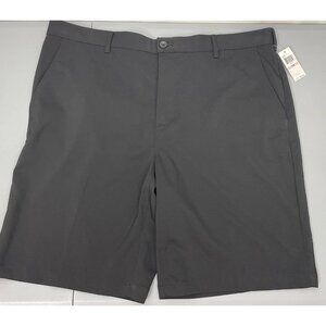 Izod Golf Chino Shorts Flex Performance Stretch Straight Black Mens 40